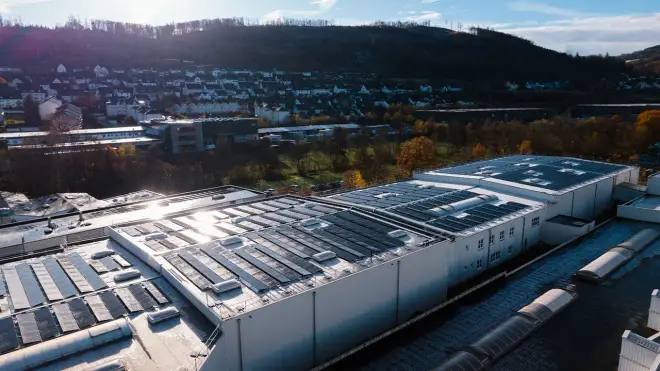 Photovoltaikanlage auf einem Unternehmen