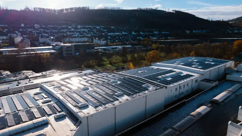 Photovoltaikanlage auf einem Unternehmen