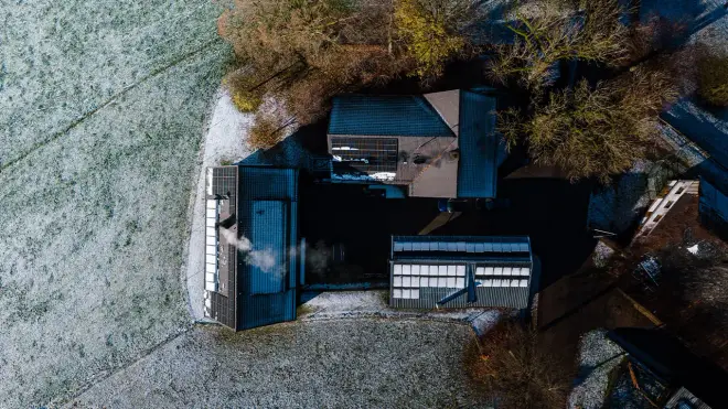 Photovoltaikanlage auf einem Gasthof