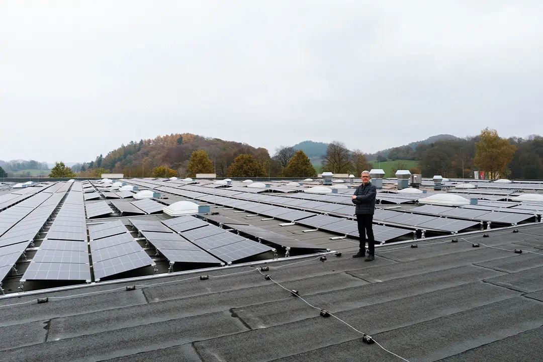 Photovoltaikanlage auf einem Unternehmen