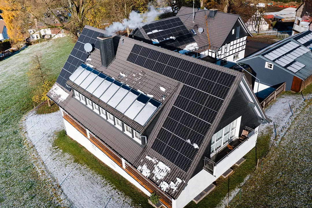 Photovoltaikanlage auf einem Gasthof