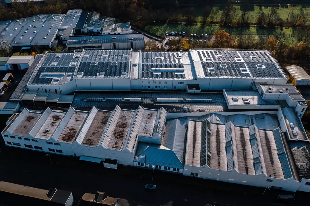 Photovoltaikanlage auf einem Unternehmen