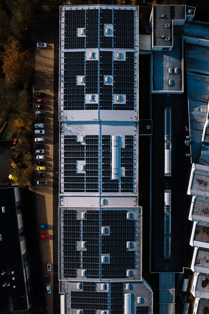 Photovoltaikanlage auf einem Unternehmen
